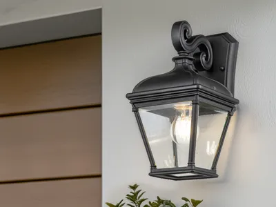 Produktbild von LED Außenwandleuchte Wandlaterne Landhausstil zur Terrassenbeleuchtung H: 33,5cm