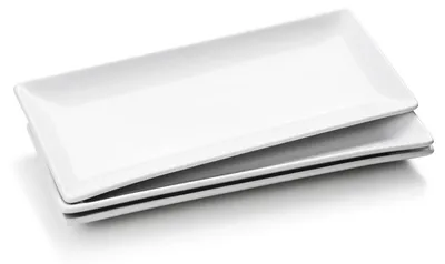 Image de Ensemble de 3 assiettes de service en céramique, dimensions 36 x 15 cm