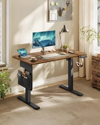 Produktbild von SONGMICS Höhenverstellbarer Schreibtisch elektrisch, 100 cm, Memory-Funktion mit 4 Höhen, USB-C-Anschluss