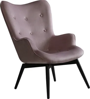 Produktbild von SalesFever Polstersessel | Bezug Samt | Gestell Metall schwarz pulverbeschichtet | B 80 x T 99 x H 92 cm | rose