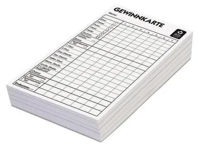 Produktbild von ASS 22517119 Würfelspiel-Gewinnkarten 5 Blöcke