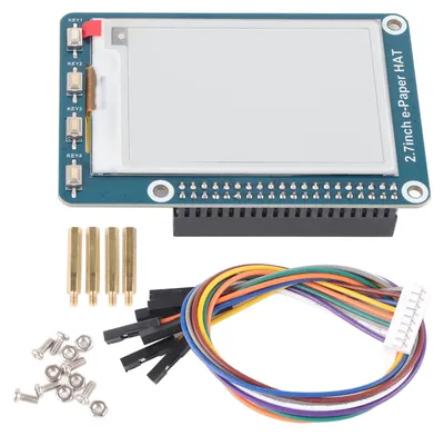 Image de Module E Ink HAT à écran E-Paper de 2,7 pouces, carte d'affichage bicolore pour Raspberry Pi / Arduino