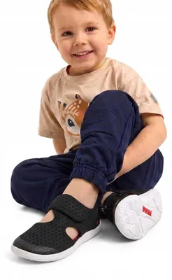 Productafbeelding van Reima 5400067C-9990 kinderschoenen in zwarte kleur – zonder PVC