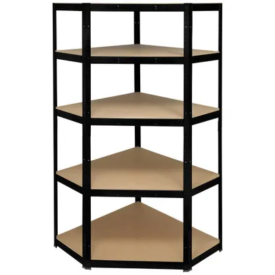 Produktbild von TOOLCRAFT TO-8701224 Lagerregal-Eckmodul 175 kg (B x H x T) 700 x 1800 x 700 mm Metall (pulverbeschichtet), MDF Platte