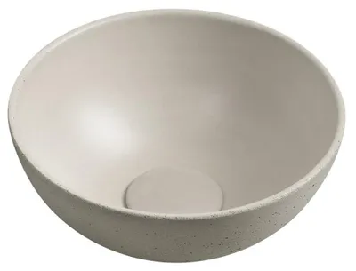 Immagine prodotto di Lavabo MINOR in cemento da appoggio, diametro 26 cm, sabbia opaca