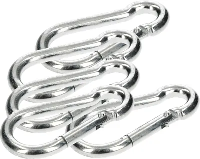 Immagine prodotto di KOTARBAU® Set di 5 moschettoni da vigili del fuoco per corde 70x7mm Moschettone da vigili del fuoco robusto per catene