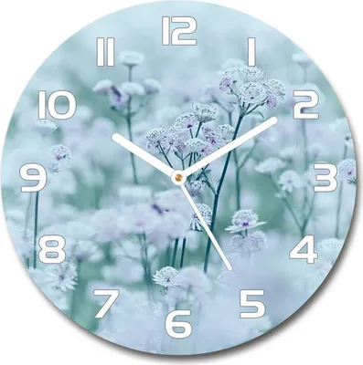 Produktbild von Wanduhr aus Glas 30fi Glasbild Glasuhr Gehärtetes Glas - weisse-zeiger - Jarzmianka bigger
