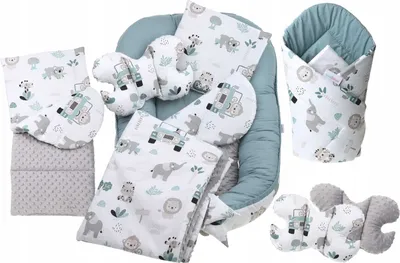 Produktbild von Babynestchen Set - 7 Teilig - Safari - 018377