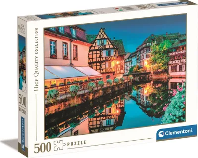 Zdjęcie produktu dla Clementoni puzzle 500 HQC Strasbourg Old Town 35147