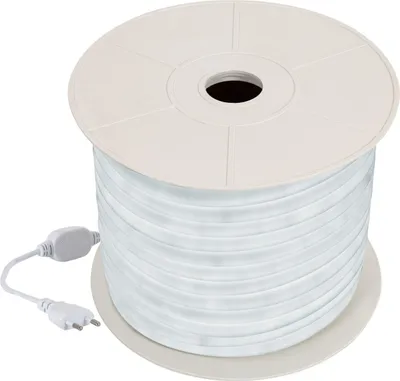 Produktbild von LED-Streifenrolle Neon Dimmbar 220V 50m Kaltweiß Rund 360° 9W/m Schnitt 100cm IP67 Kaltweiß