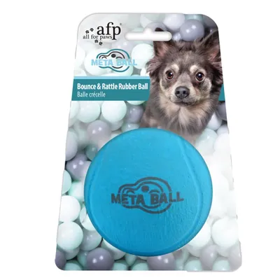 Zdjęcie produktu dla AFP zabawka dla psa Meta Ball Bounce & Rattle Ball niebieska
