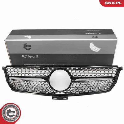 Produktbild von ESEN SKV 66SKV588 Kühlergrill Frontgrill passend für MERCEDES-BENZ M-Klasse (W166) Schwarz Glänzend
