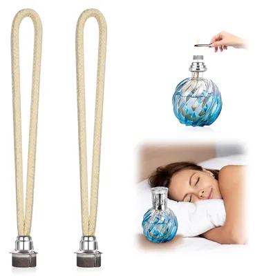 2 Ersatzdochte für katalytische Lampen, 14 cm, silber