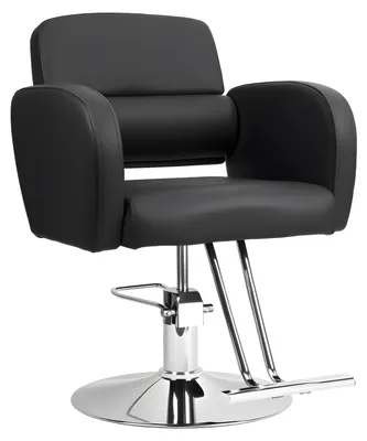 Produktbild von Hydraulischer Friseurstuhl mit Drehfunktion, 360° drehbar, höhenverstellbar, robust und tragfähig, mit Hydraulikpumpe