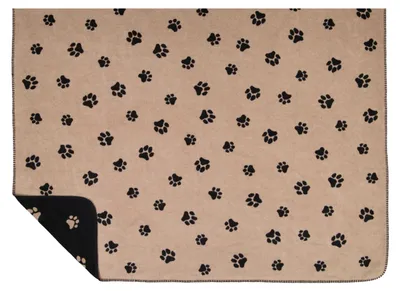 Immagine prodotto di Cawö, coperta decorativa "We Love Dogs", 150 x 200 cm, colore nero