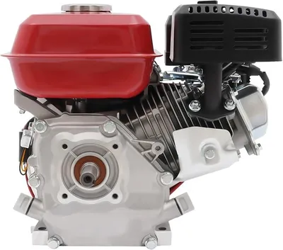 Produktbild von 4-Takt 7,5PS Benzinmotor, 400W Standmotor Kartmotor, 1 Zylinder Luftkühlung Benzin Motor, Ölmangelsicherung bis zu 3600 U/min, Handstart für Kompressoren, Grabenfräsen und Wasserpumpen
