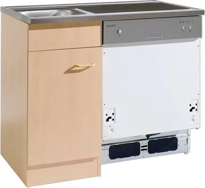 Produktbild von Held Möbel Spülenschrank inkl Spüle Keine BxTxH 100 x 60 x 85 cm buche matt zerlegt 948.6017