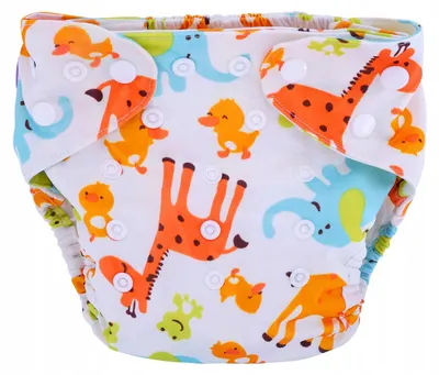 Immagine prodotto di SIMED Mila, pantaloni per pannolini regolabili in base alla taglia, ZOO