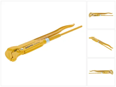 Image de REMS Pince à tuyaux S-Maul 1 1/2" Catch S 116010 Pince à tuyaux d'angle Pince à pompe à eau d'angle