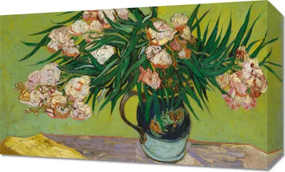 Image de Tableau 50 x 30 cm Oleanders, Van Gogh Vintage pour le salon