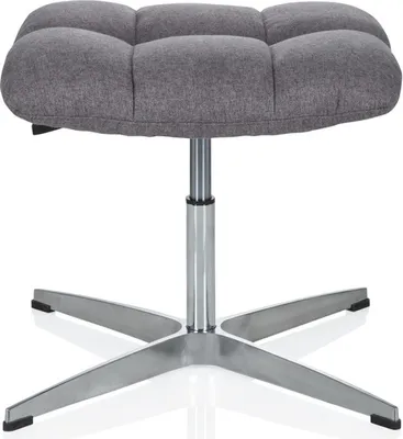 Zdjęcie produktu dla hjh OFFICE Stołek tapicerowany SARANTO Stołek z tkaniny do 120 kg wysokość siedziska 38 - 49 cm