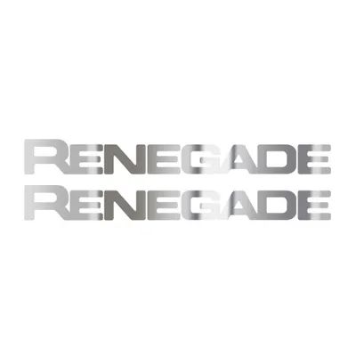 Produktbild von Aufkleber Schriftzug Jeep-Renegade für Türgriffe, Chrom, 10 cm, 2 Stück