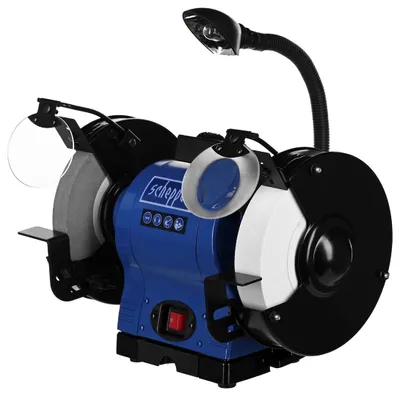 Image de Scheppach Meuleuse double BG200AL | Moteur à induction de 550 watts | Ø de la meule : 200 millimètres | Pare-étincelles