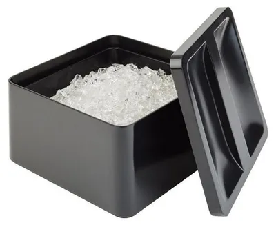 Produktbild von APS 93220 Eisbox, für max. 300 Eiswürfel, Box und Deckel aus Polystyrol, Innenbehälter (5 Liter) aus Polypropylen, 27 x 27 cm, Höhe 15 cm