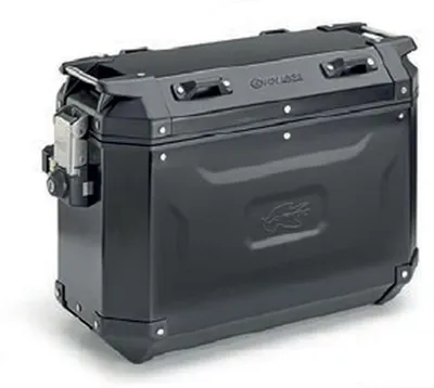 Productafbeelding van Motorfiets zijcases, 37 liter - KAPPA KVG37B, aluminium, zwart geanodiseerd, Monokey