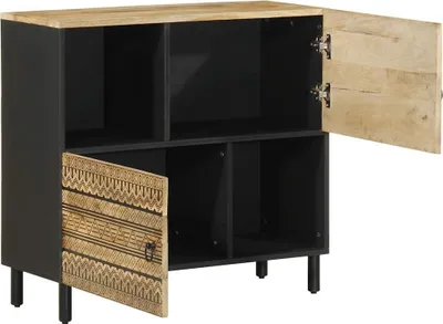 Immagine prodotto di vidaXL Credenza 80x33,5x75 cm Legno di mango grezzo