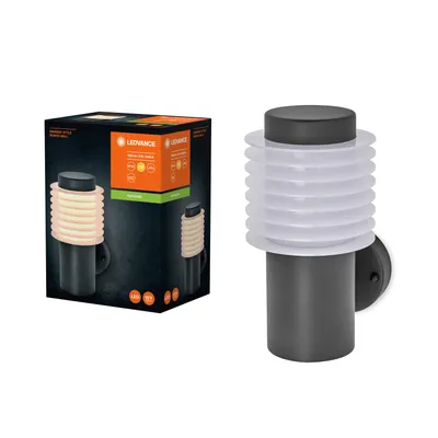 Productafbeelding van Ledvance LED Außenleuchte Wandlampe Endura Style Rondo Wall Dunkelgrau IP44 9W 1000lm Warmweiß 3000K