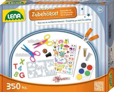 Produktbild von Lena Bastelkoffer Zubehörset - Kreatives Spielzeugset für Kinder