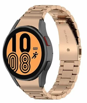 Produktbild von By Qubix passend für Samsung Galaxy watch 7 / Galaxy Watch FE - 40 mm & 44 mm - Edelstahl-Gliederarmband - Roségold