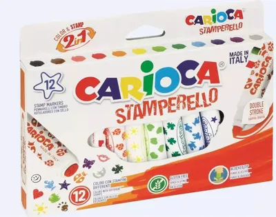 Obrázok produktu pre Dvojstranné fixky Carioca Stemple, 12 farieb