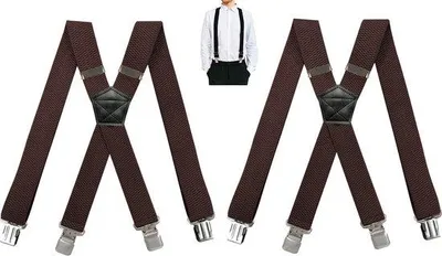 Produktbild von Männergürtel 2er Set 4 Clips 3,5x120cm Stahl