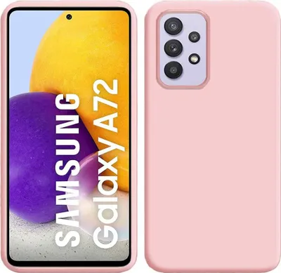 Produktbild von Galaxy A72 5G Hülle, LaimTop Flüssig Silikon Soft Gummi Schutzhülle für Samsung Galaxy A72 5G Rosa