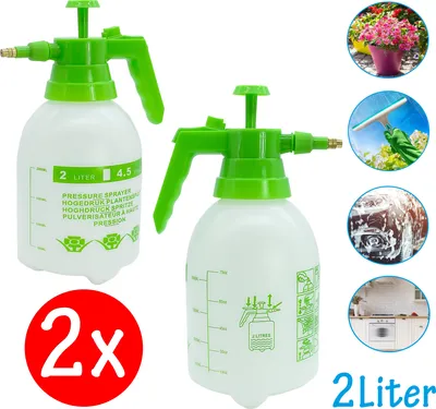Produktbild von 2x Drucksprüher 2L Pumpsprüher Sprühflasche Handsprüher Pflanzensprüher Sprüher