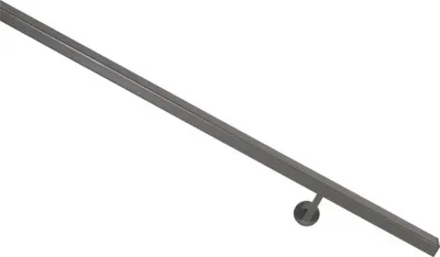 Produktbild von Pertura Handlauf Alu eckig RAL 7039 quarzgrau 60x25x3900 mm