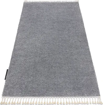 Produktbild von Teppich BERBER 9000 hellgrau Franse berber marokkanisch shaggy Grau 120x170 cm