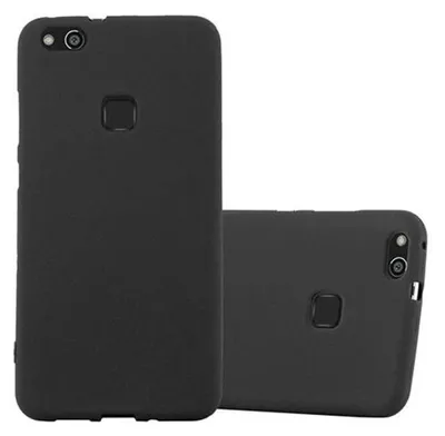 Produktbild von Cadorabo Schutzhülle für Huawei P10 LITE Hülle in Schwarz Handyhülle TPU Etui Cover Case