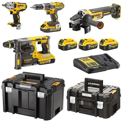 Produktbild von DEWALT 18V Akku-Set 4-teilig 3×5,0 Ah
