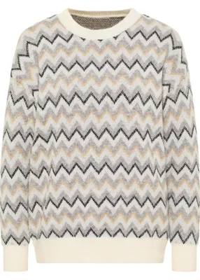 Zdjęcie produktu dla HYPATE, sweter damski - biały, wełna, wielokolorowy.
HYPATE, sweter damski - biały, wełna, wielokolorowy, rozmiar M/L