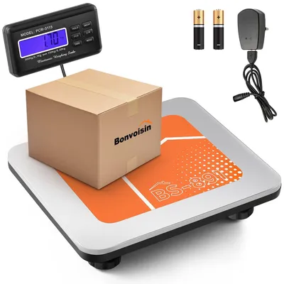 Digitale Paketwaage 50 kg, LCD-Display, 4 AA-Batterien, g/kg/oz/lb