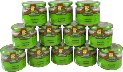 Produktbild von Original Spreewälder Hausmacher Leberwurst 12er Pack (12 Gläser à 250 g)
