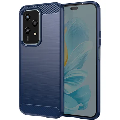 Zdjęcie produktu dla Avizar, elastyczne etui ochronne do Honor 200 Lite, efekt karbonu, granatowe