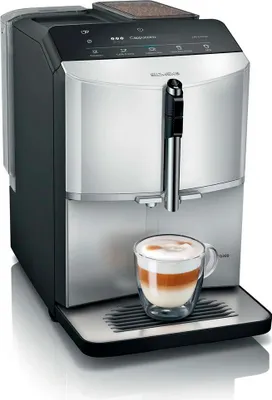 Produktbild von Siemens Kaffeevollautomat EQ 300 TF303E01 Schwarz Silber