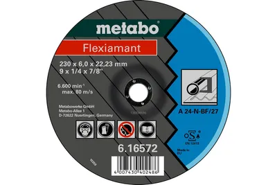 Produktbild von Metabo Flexiamant 125x6,0x22,2 Stahl, 616730000