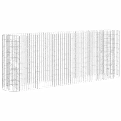 Produktbild von vidaXL Gabionen-Hochbeet Verzinktes Eisen 260x50x100 cm