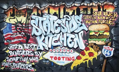 Produktbild von Fototapete Vlies 2154 VEXXL Graffiti Kitchen 3-tlg. 312 x 219 cm