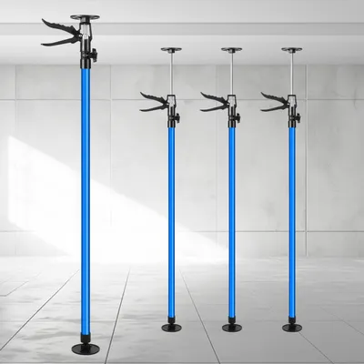 Immagine prodotto di 115-290cm supporto a soffitto supporto di montaggio 4 pezzi supporto con una sola mano supporto a sgancio rapido fino a 30kg acciaio